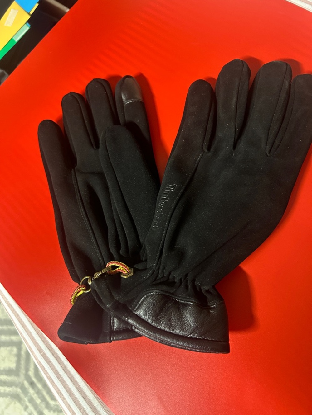 Timberland Black Men's Touchscreen Winter Gloves